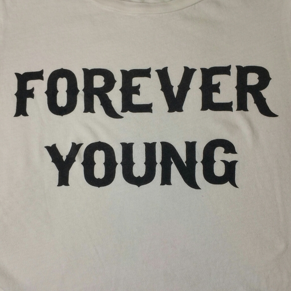 WILDFOX Forever Young White T Shirt Size XS - Picture 3 of 12